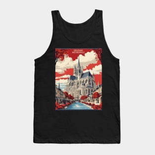 Orleans Metropole France Vintage Poster Tourism Tank Top